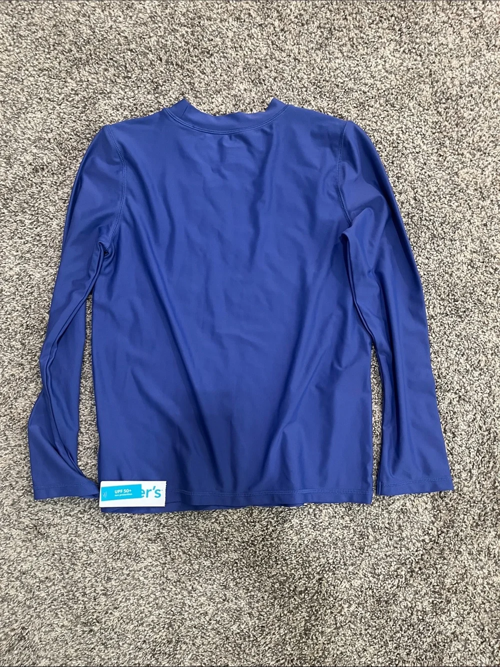 Carter's Deep Blue Long Sleeve Swim Top
